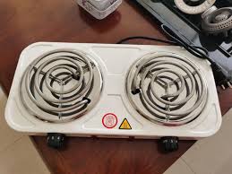 Double Coil Electric Cooker – High-Efficiency Dual Coil Hot Plate Stove | Portable Tabletop Cooktop for Home, Hostel, Office, Camping | Fast Heating & Energy-Saving Electric Burner