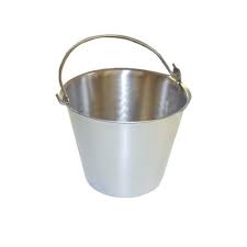 11 Litres Heavy-Duty Aluminium Milking Bucket – Rustproof & Durable Dairy Bucket for Milk Collection, Storage & Transport – Easy to Clean & Lightweight