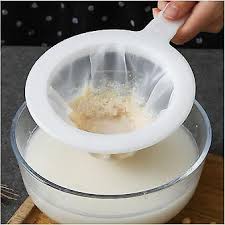 Durable Kitchen Nylon Mesh Strainer & Milk Sieve – Fine Food Filter for Tea, Juice, Smoothies, Porridge & Milk – Heat Resistant & Easy to Clean