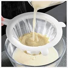 Durable Kitchen Nylon Mesh Strainer & Milk Sieve – Fine Food Filter for Tea, Juice, Smoothies, Porridge & Milk – Heat Resistant & Easy to Clean
