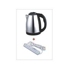 AILYONS 2.2L/2L/1.8L Electric Kettle + FREE 4-Way Extension Cable – Water Heater & Boiler Jug – Coil-less Stainless Steel Heating Jug Silver – Ailyons & Power King Combo Offer