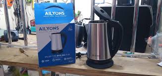 AILYONS 2.2L Electric Kettle Water Heater Boiler Jug with Auto Shut-Off, Fast Boiling, Stainless Steel, Energy Efficient & Durable for Home, Office & Kitchen Use