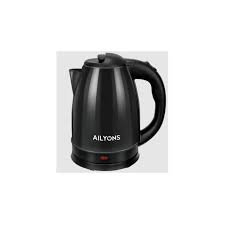 AILYONS 2L Stainless Steel Electric Kettle + FREE Extension Cable – Coil-less Water Heater & Boiler Jug – Fast Boiling, Auto Shut-Off, Energy Efficient, Silver Finish