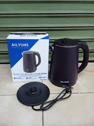AILYONS Electric Kettle Water Heater & Boiler Jug – Cordless Stainless Steel Kettle with Auto Shut-Off, Boil-Dry Protection, Rapid Boil & Perfect Pour Design