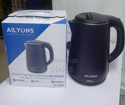 AILYONS Electric Kettle Water Heater & Boiler Jug – Cordless Stainless Steel Kettle with Auto Shut-Off, Boil-Dry Protection, Rapid Boil & Perfect Pour Design