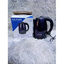 AILYONS FK-0301 1.8L Stainless Steel Electric Kettle – 1500W Energy Efficient, Auto Shut-Off, Boil-Dry Protection, Illuminating Light & Safety Lock Lid, Durable & Stylish Black Design