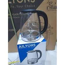 AILYONS FK-0311 2.0L Glass Electric Kettle – Small Jug Water Heater with 1500W Fast Boiling, Durable and Stylish Design