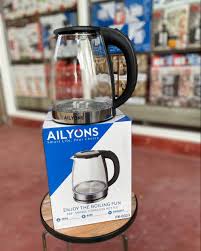 AILYONS FK-0311 2.0L Glass Electric Kettle – Small Jug Water Heater with 1500W Fast Boiling, Durable and Stylish Design