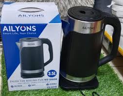 AILYONS 3.5L Stainless Steel Electric Big Kettle – Ultra Plus Automatic Hot Water Boiler & Heater Jug with Auto Shutoff – BEST VALUE Household Appliance