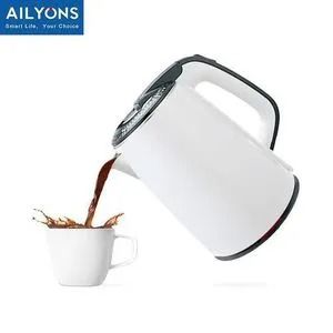 AILYONS 2.2L Automatic Electric Water Kettle – Black & White Insulated Stainless Steel – Fast Boil, Safe & Durable Household Kettle