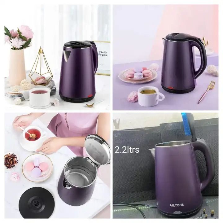 2.2L AILYONS (FK-0308) Stainless Steel Electric Kettle – Stylish, Safe & Durable Home Appliance with Illuminated Boil Indicator