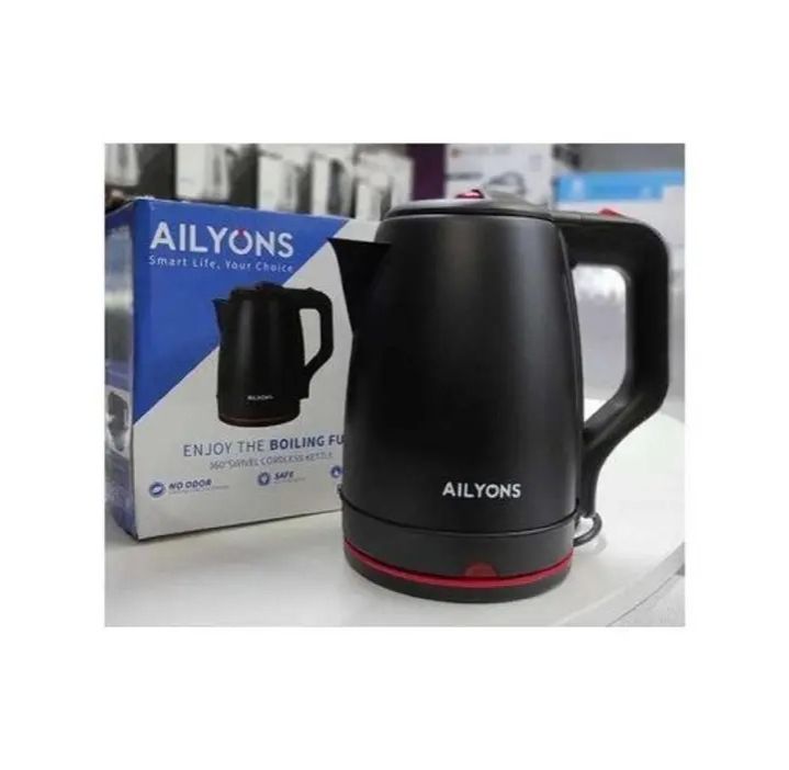AILYONS Electric Tea Kettle – 2.2L Cordless Stainless Steel Water Boiler Jug with Fast Boiling 1500W, BPA-Free, Auto Shut-Off, Boil-Dry Protection, Energy Efficient, Modern Kitchen Appliance