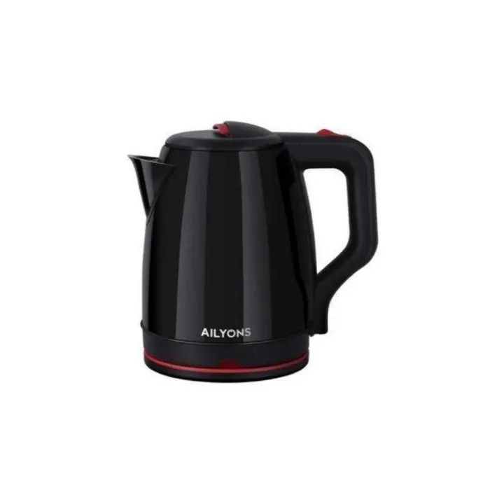 AILYONS Electric Tea Kettle – 2.2L Cordless Stainless Steel Water Boiler Jug with Fast Boiling 1500W, BPA-Free, Auto Shut-Off, Boil-Dry Protection, Energy Efficient, Modern Kitchen Appliance