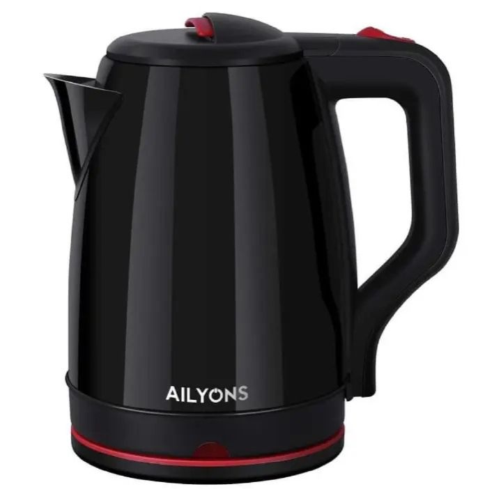 AILYONS Electric Tea Kettle – 2.2L Cordless Stainless Steel Water Boiler Jug with Fast Boiling 1500W, BPA-Free, Auto Shut-Off, Boil-Dry Protection, Energy Efficient, Modern Kitchen Appliance
