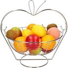 Apple Shaped Fruit Basket/ Fruit Rack – Elegant Kitchen Countertop Organizer for Fresh Fruits, Durable Metal Design, Modern Home Décor, Space-Saving Fruit Storage Solution