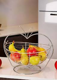 Apple Shaped Fruit Basket/ Fruit Rack – Elegant Kitchen Countertop Organizer for Fresh Fruits, Durable Metal Design, Modern Home Décor, Space-Saving Fruit Storage Solution