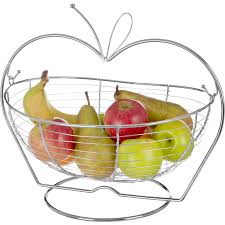 Apple Shaped Fruit Basket/ Fruit Rack – Elegant Kitchen Countertop Organizer for Fresh Fruits, Durable Metal Design, Modern Home Décor, Space-Saving Fruit Storage Solution