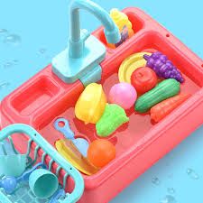 Kids Toy Kitchen Set with Functional Water, Complete Play Food, Utensils, and Storage Rack for Interactive Pretend Cooking Fun