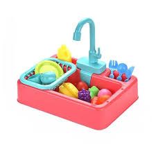 Kids Toy Kitchen Set with Functional Water, Complete Play Food, Utensils, and Storage Rack for Interactive Pretend Cooking Fun