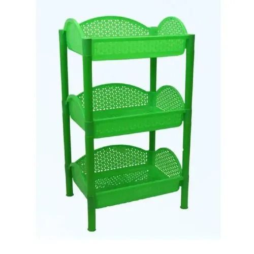 3-Tier Multi-Layer Fruit and Vegetable Storage Rack with Utensil Holder for Neat and Organized Kitchen, Space-Saving Countertop & Floor Design, Durable Rust-Resistant Metal Stand for Home or Commercia