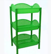 3-Tier Multi-Layer Fruit and Vegetable Storage Rack with Utensil Holder for Neat and Organized Kitchen, Space-Saving Countertop & Floor Design, Durable Rust-Resistant Metal Stand for Home or Commercia