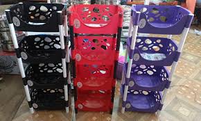 Vegetable Rack Storage Organizer Multi-Layer Kitchen Pantry Stand for Fruits, Vegetables, Bottles, and Cans Durable Removable Assembly