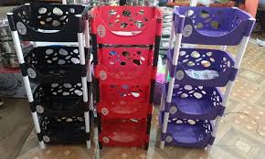 Vegetable Rack Storage Organizer Multi-Layer Kitchen Pantry Stand for Fruits, Vegetables, Bottles, and Cans Durable Removable Assembly