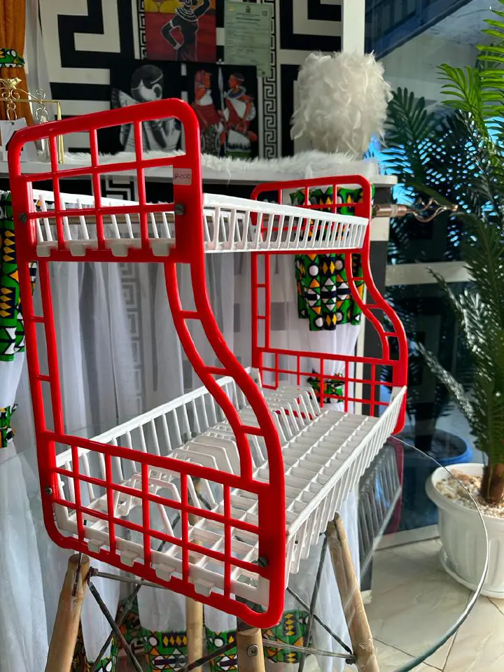 Kenpoly 2-Layer Stainless Steel Dish Rack – Space-Saving Kitchen Organizer for Plates, Cups, Utensils & Easy Drying with Durable, Rust-Resistant Construction