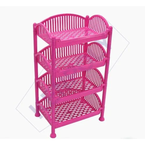 Kenpoly 4-Tier Stainless Steel Dish Rack – Space-Saving, Durable Kitchen Organizer for Plates, Cups & Utensils, Easy Assembly and Quick Disassembly