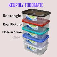 3 Pc Kenpoly Foodmate Square Kitchen Storage Containers – 600ml Each, Stylish, Durable, High-Quality & Elegant Set for Organized Pantry, Fridge & Everyday Food Storage
