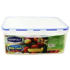Kenpoly Heavy-Duty Plastic Klip Lock Airtight Home Storage Container – Secure Seal Food Keeper for Kitchen, Pantry & Fridge Organization
