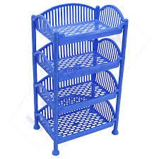 Heavy plastic Kenpoly Ezee Kitchen and Home Trolley Organizer – Durable, Multi-Purpose Storage Cart for Kitchen, Bathroom, Living Room, and Household Organization