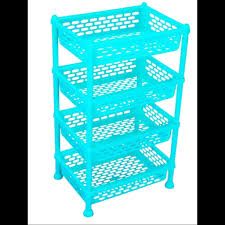 Kenpoly Rectangle Kitchen Home Trolley Organizer – Durable, Spacious, Multi-Tier Storage Cart for Kitchen, Bathroom & Home Organization