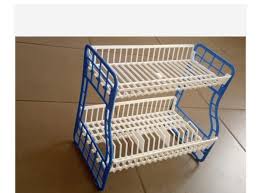 Kenpoly 2 Tier Stainless Steel Dish Rack – Durable, Space-Saving Kitchen Organizer for Plates, Cups & Utensils, Perfect for Homes, Apartments & Easy Drying