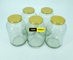 5 PIECES 230ml Glass Milly Storage Jar with Airtight Lid – Clear Mini Food Grade Glass Container for Spices, Honey, Jam, Peanut Butter, Snacks & Kitchen Storage