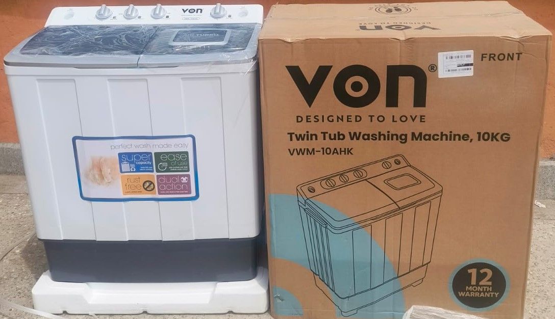 Von 10Kg Twin Tub Washing Machine