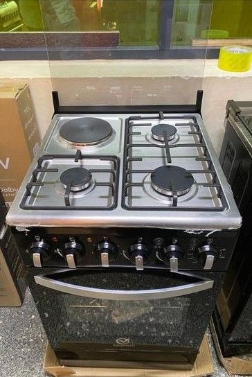 Sarahtech, 50 by 50, 3 Jet Pool Gas Burner+ 1 Electric Plate Standing Cooker + Electric Oven