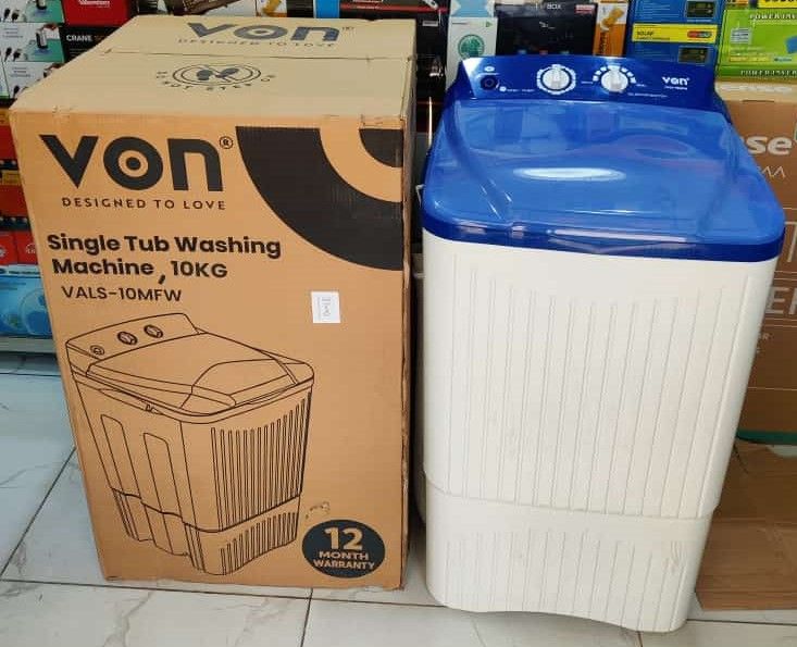 VON Single Tub Top Load Washing Machine- 10Kg