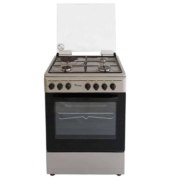 RAMTONS 60x55, 3 Gas Jet Burners + 1 Rapid Plate Cooker with Electric Oven