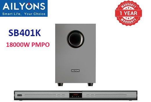 AILYONS SB401K 2.1CH Sound Bar 18000W PMPO