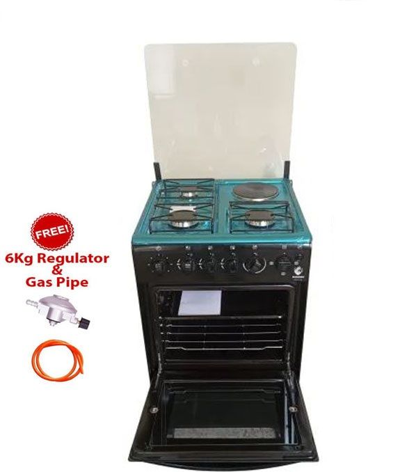 SALE!! Euroken 50*50, 3G+1E Standing Cooker, Electric Oven + Gas Pipe + 6Kg Regulator