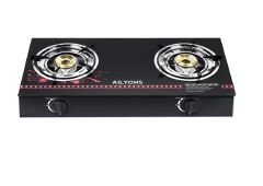 [ NEW MODEL] AILYONS GS014,  2 Burner - Glass Top Gas Cooker
