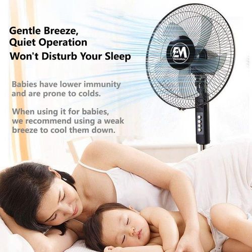 THE BREEZE!! ELECTROMATE 16 Inch, 5 - Blades Stand Fan + Free Extension