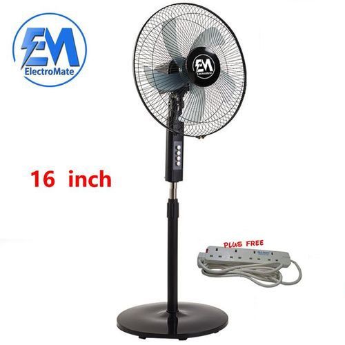 THE BREEZE!! ELECTROMATE 16 Inch, 5 - Blades Stand Fan + Free Extension