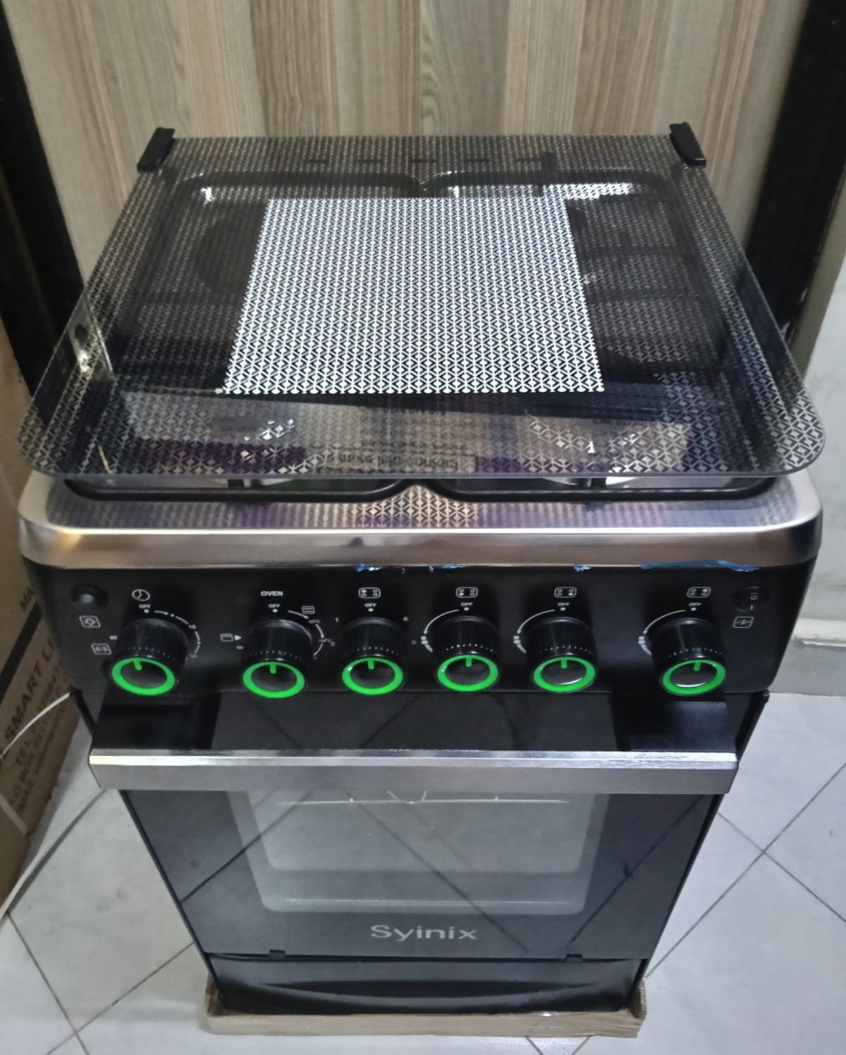 OFFER!! SYINIX 50*55, 3 Gas +1 Electric Standing Cooker with Electric Oven