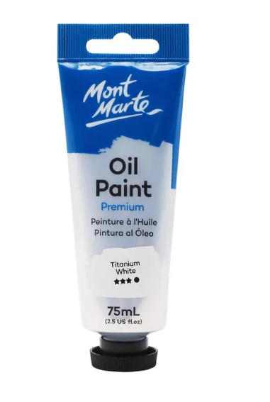 Oil Paint Premium 75ml Tube – Titanium White
