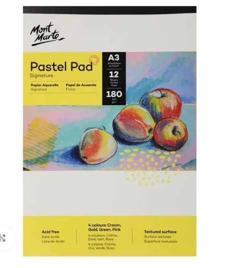 Pastel Pad 4 colours Signature 180gsm 12 Sheet A3