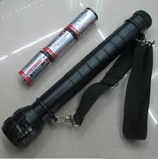 Self defense long handle torch/Flashlight, Cold White Light Photography Flashlight 3-Mode Zoom Photo Lantern Lamp Metal Reflector Police Hard Torch