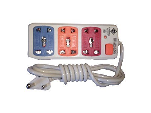 3+3 Sockets Power Extension Cord Board – Multiple Outlet Surge Protector, Overload Protection, Multicolor, 6 Sockets, Energy-Efficient, Safe Power Distribution for Home & Office
