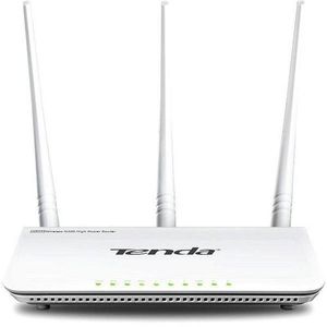 Tenda F3 N300 300Mbps Wireless WiFi Router – 3x5dBi Antennas, Easy Setup, Bandwidth Control, and Wide Coverage for Home & Small Office